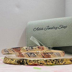 Gold Filled earrings, Brazilian Tri Tone Gold, Hoop Earrings, Large Earrings, Gi